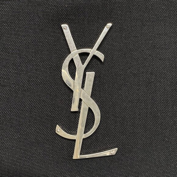 SAINT LAURENT PARIS Classic Monogram Belt Bag Black Canvas Leather 840-061725 - Picture 9 of 14